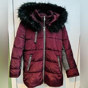 Point Zero faux fur winter jacket, purple  size XXL